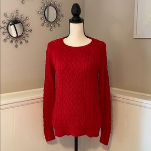 Gap Cable Knit Red Sweater Size XS